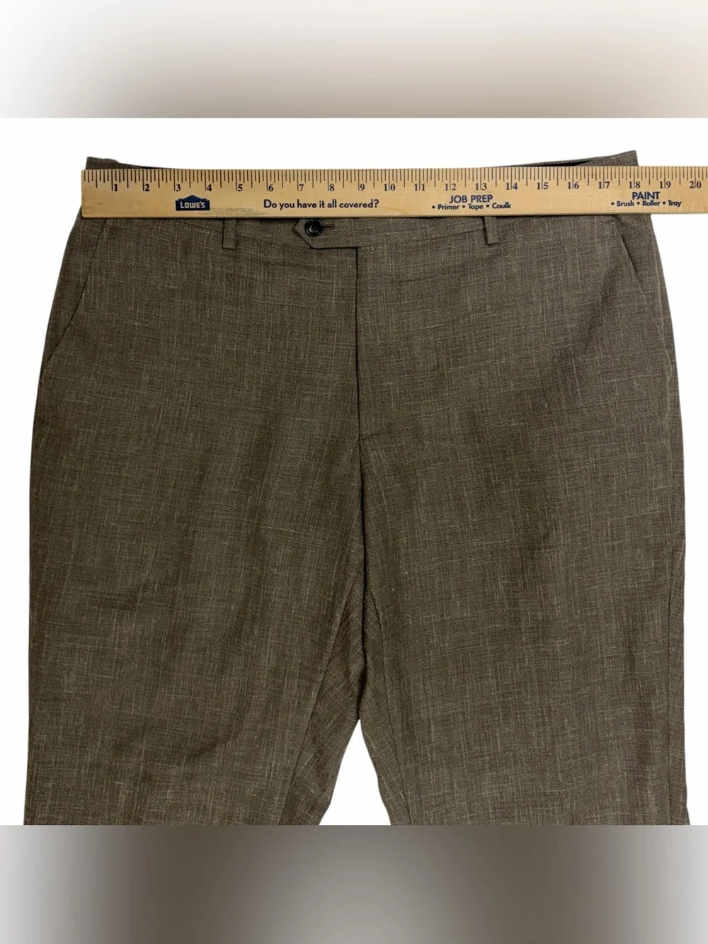 Spier & Mackay Pants Mens 36 Brown Ellis Trousers Wool Linen Silk Contemporary
